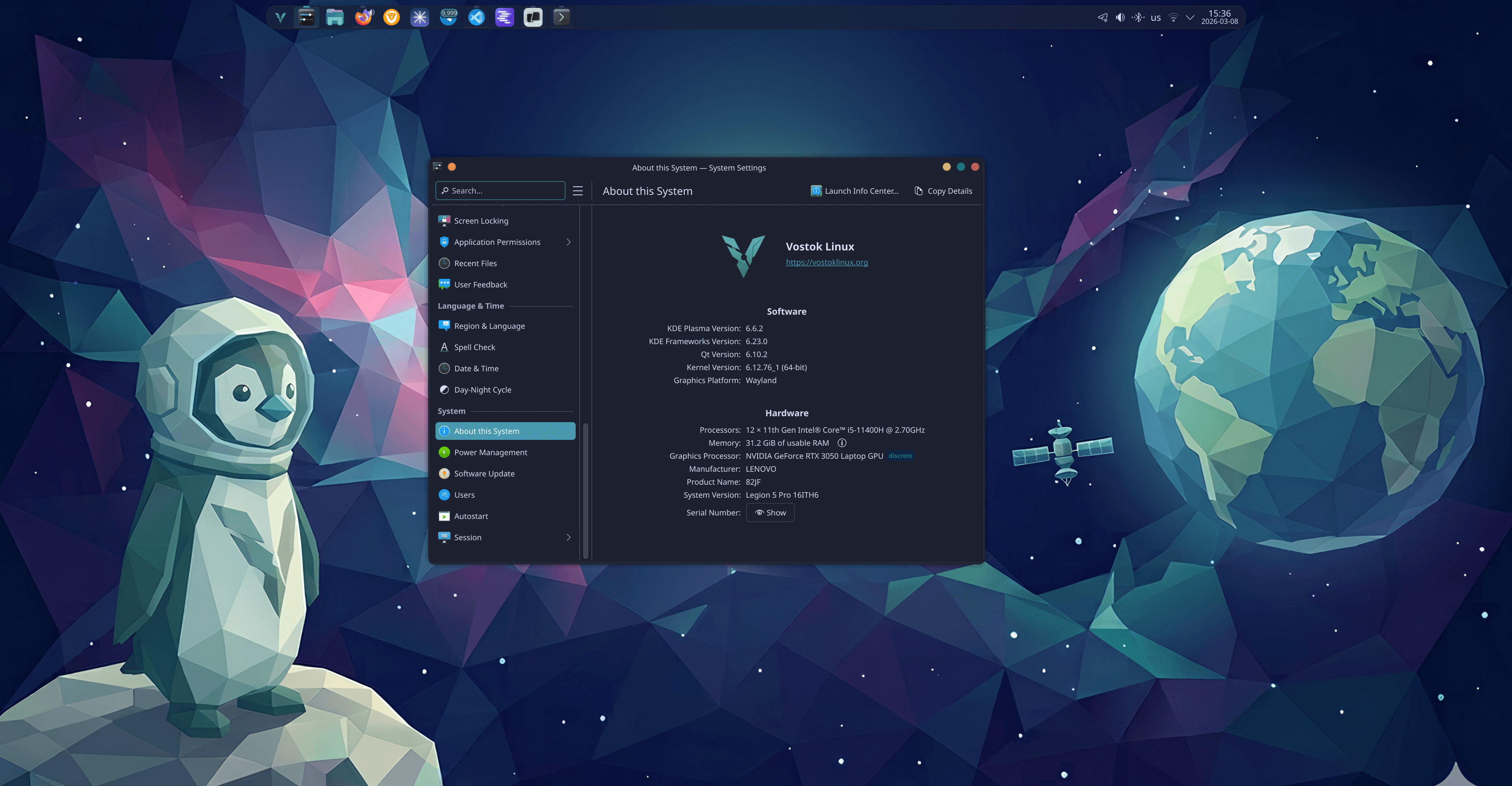Vostok Linux Desktop