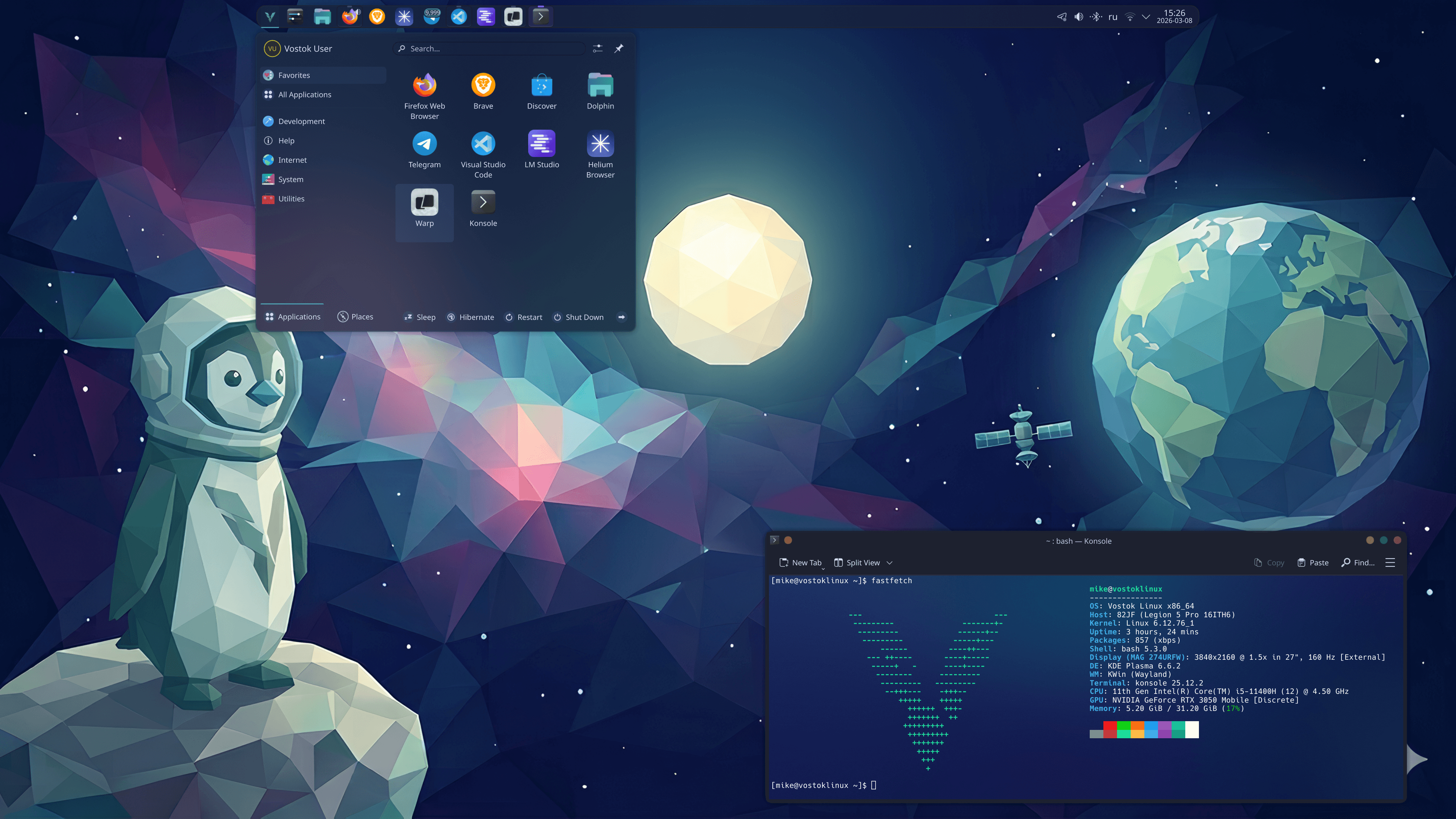 Vostok Linux Desktop
