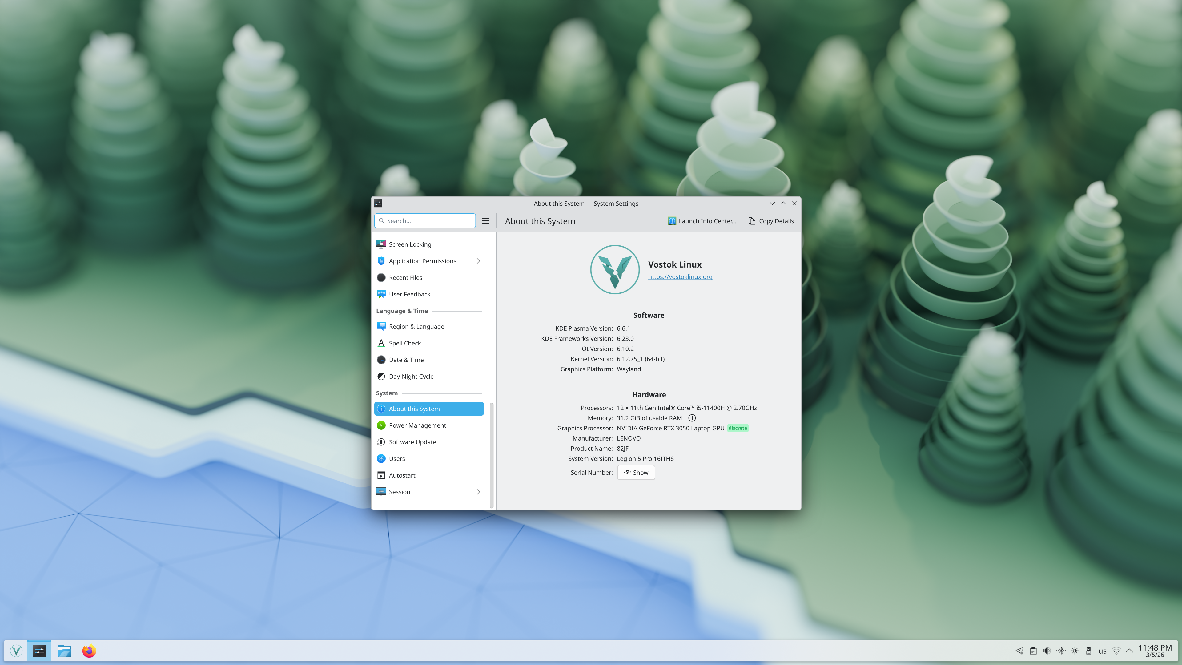 KDE Plasma Interface